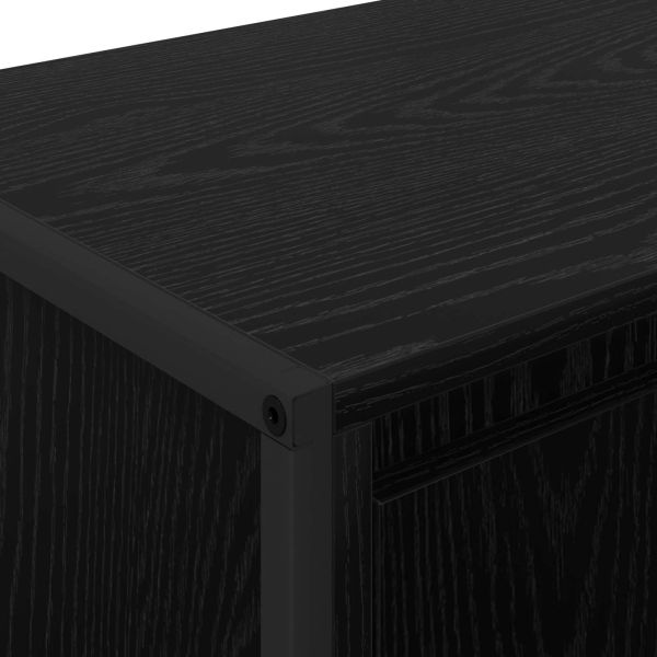 ТВ шкаф Черния дъб 140 x 36 x 49.5 см Инженерно дърво