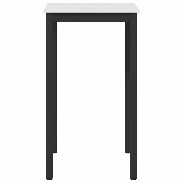 Бар маса Бяло 60 x 60 x 105 cm Солидно борово дърво