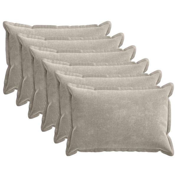 Калъфка за възглавница 6 pcs HOUTEN Светлосиво 40 x 60 cm