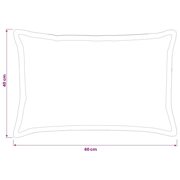 Калъфка за възглавница 6 pcs HOUTEN Кафяво 40 x 60 cm