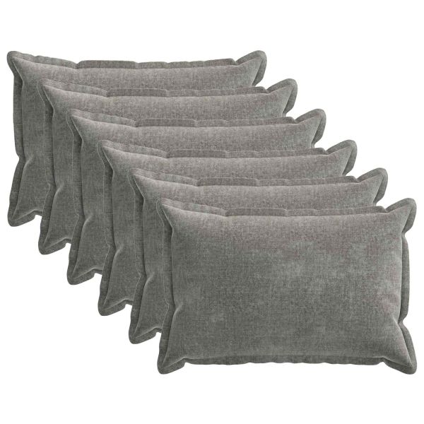 Калъфка за възглавница 6 pcs HOUTEN Тъмносиво 50 x 70 cm
