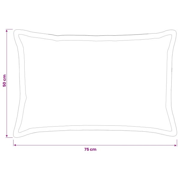 Калъфка за възглавница 6 pcs HOUTEN Светлосиньо 50 x 75 cm
