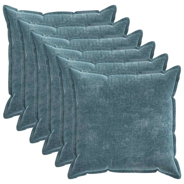 Калъфка за възглавница 6 pcs HOUTEN Синьо 70 x 70 cm