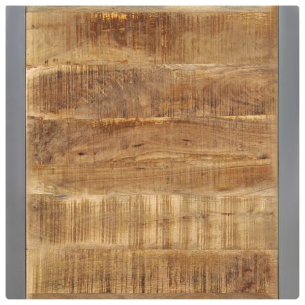 Трапезна маса, 70x70x75 cм, грубо мангово дърво масив