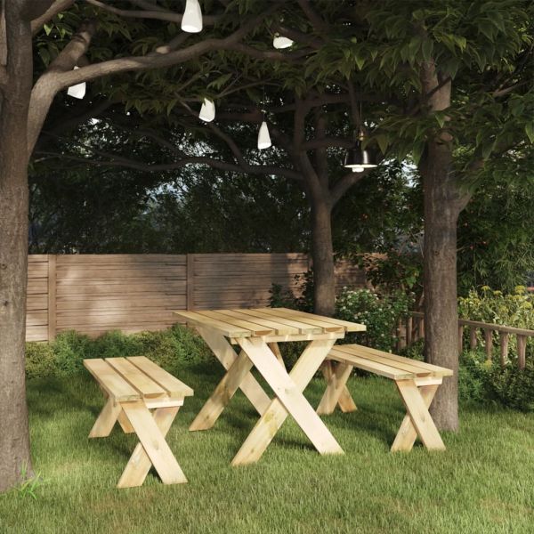 Градинска пейка, 110 см, импрегниран бор