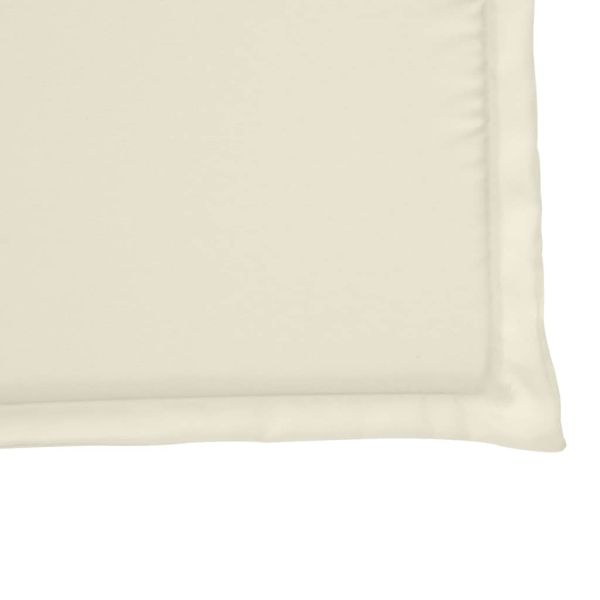Градински подложки за седалка 4 бр кремав 45x45x2 см квадратни