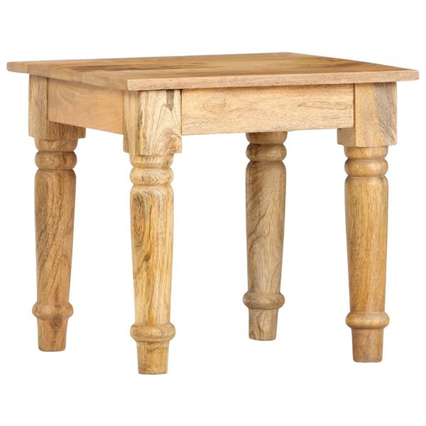 Странична маса 43x43x40 см, масивно мангово дърво