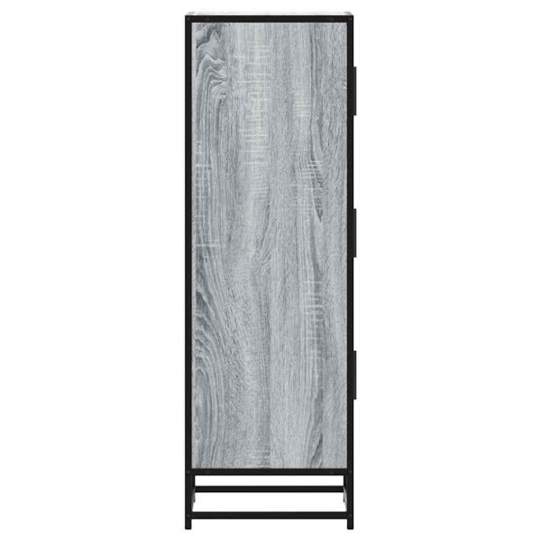 Висока дъска Grey Sonoma 35,5x35x106,5 cm Обработено дърво
