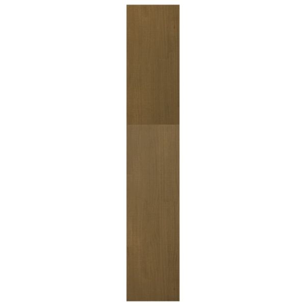 Библиотека/разделител за стая меденокафява 40x30x167,5 см бор