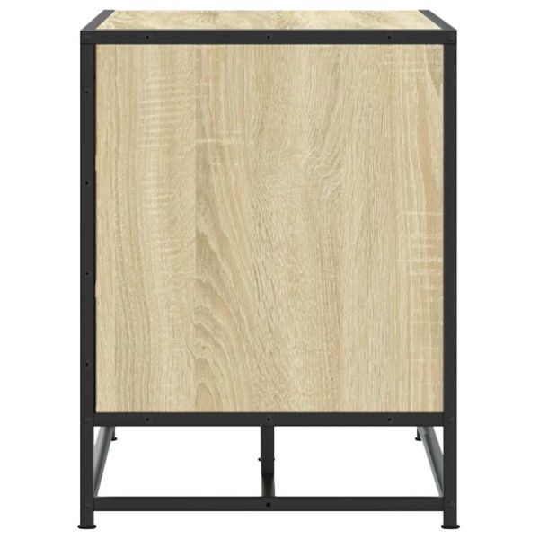 Пейка за обувки Sonoma Oak Инженерна дървесина и метал