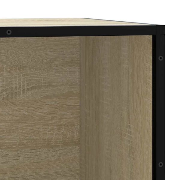 Пейка за обувки Sonoma Oak Инженерна дървесина и метал