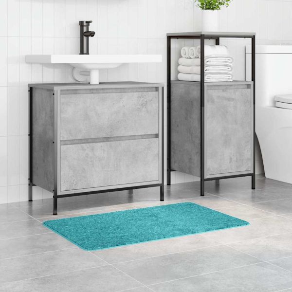 Килимче за баня с антихлъзгаща повърхност Тюркоаз 50 x 80 cm ПП