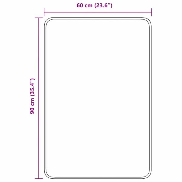 Килимче за баня с антихлъзгаща повърхност Тъмносив 60 x 90 cm