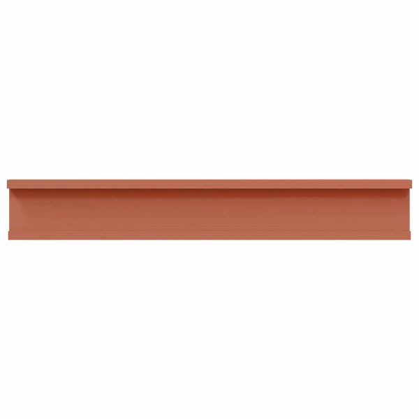 Стенен рафт Монтиране на стена 2 бр. Червено 60 x 9 x 3 cm
