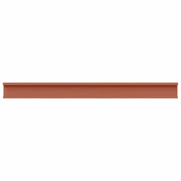 Стенен рафт Монтиране на стена 2 бр. Червено 100 x 9 x 3 cm