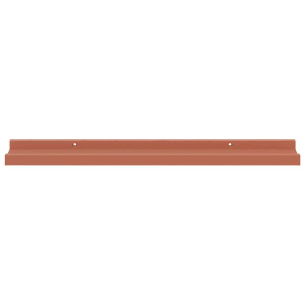 Стенен рафт Монтиране на стена 4 бр. Червено 60 x 9 x 3 cm