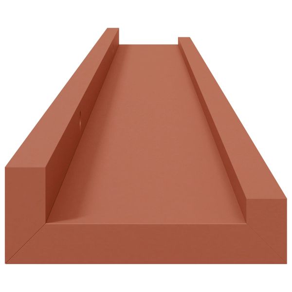 Стенен рафт Монтиране на стена 4 бр. Червено 80 x 9 x 3 cm