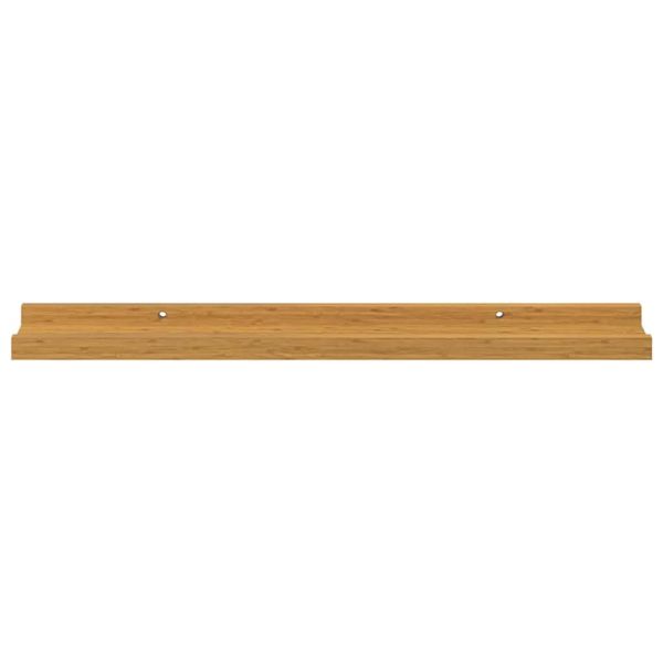Стенен рафт Монтиране на стена 2 бр. Бежово 60 x 9 x 3 cm