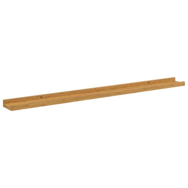 Стенен рафт Монтиране на стена 2 бр. Бежово 100 x 9 x 3 cm