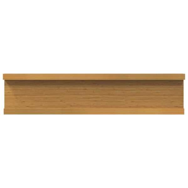 Стенен рафт Монтиране на стена 4 бр. Бежово 40 x 9 x 3 cm