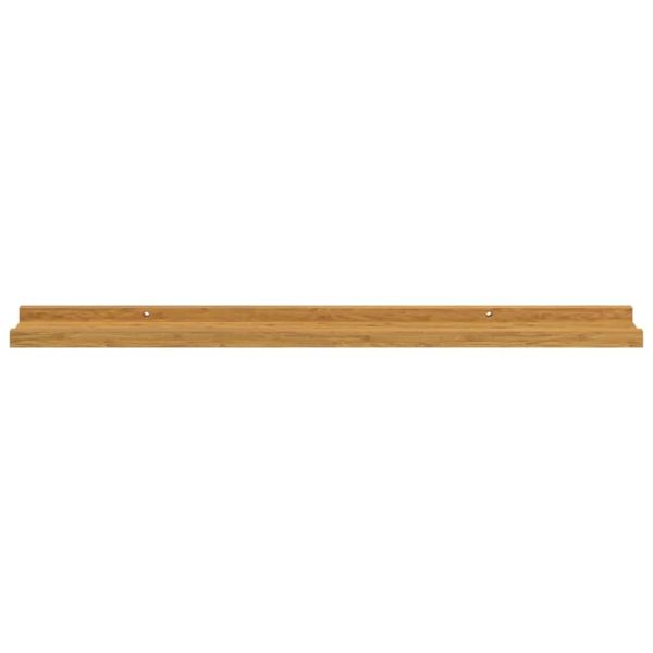 Стенен рафт Монтиране на стена 4 бр. Бежово 80 x 9 x 3 cm