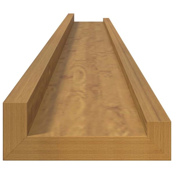 Стенен рафт Монтиране на стена 4 бр. Бежово 100 x 9 x 3 cm