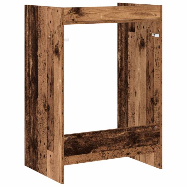 Шкаф за пералня със съхранение Старо дърво 67,5 x 48 x 97 см