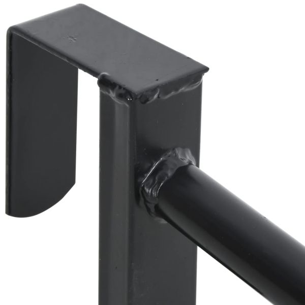 Стойка за седло, с две рамена, преносима, черна, желязо