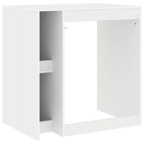 Шкаф за пералня Бяло 87 x 60 x 89 см Инженерна дървесина