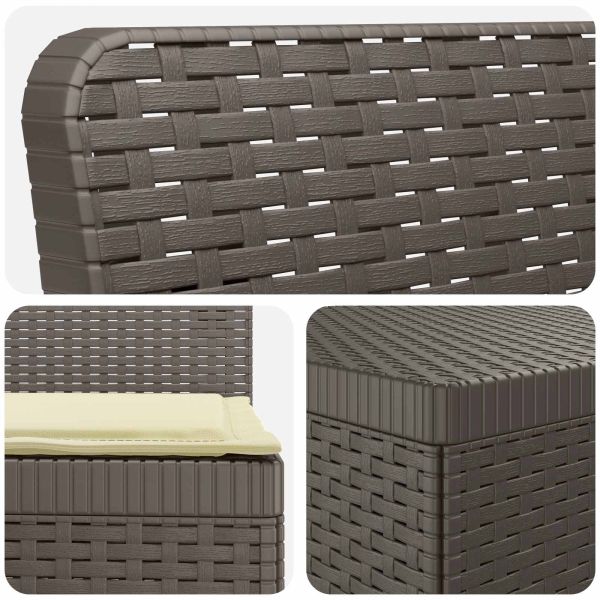 Градинска софа за 5 души с възглавници в ратанов вид ПП