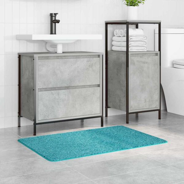 Килимче за баня с антихлъзгаща повърхност Тюркоаз 60 x 90 cm ПП