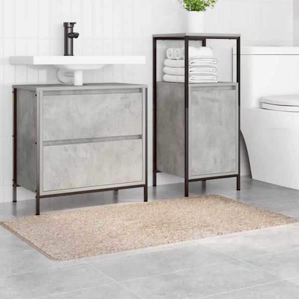 Килимче за баня с антихлъзгаща повърхност Крем 70 x 120 cm ПП