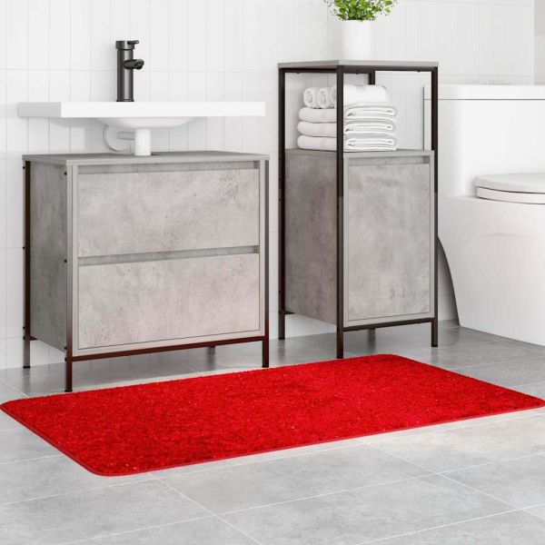 Килимче за баня с антихлъзгаща повърхност Червено 70 x 120 cm