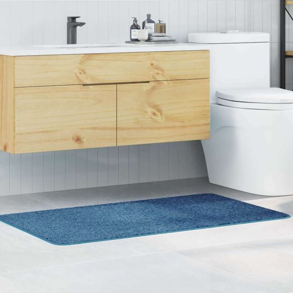 Килимче за баня с антихлъзгаща повърхност Синьо 70 x 120 cm ПП