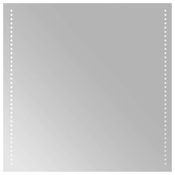 LED огледало за баня Прозрачен 60 x 60 cm закалено стъкло