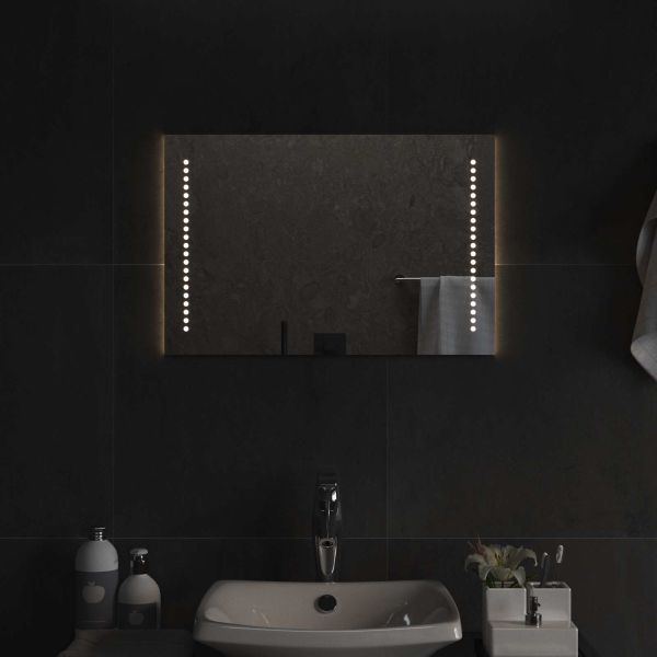 LED огледало за баня Прозрачен 60 x 40 cm закалено стъкло