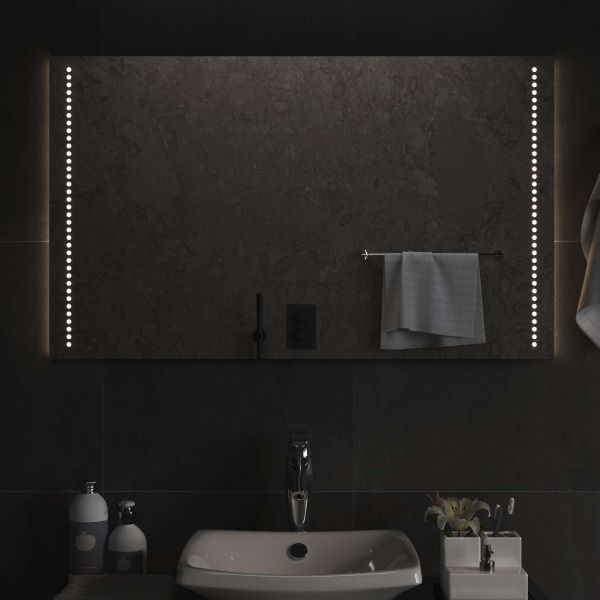 LED огледало за баня Прозрачен 100 x 60 cm закалено стъкло