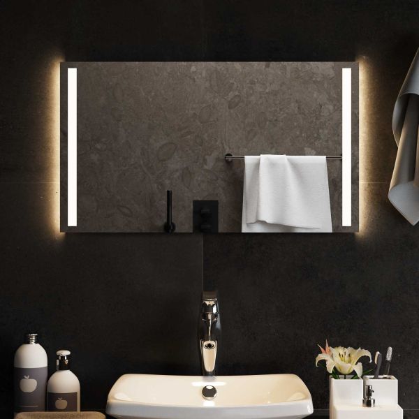 LED огледало за баня Прозрачен 70 x 40 cm закалено стъкло