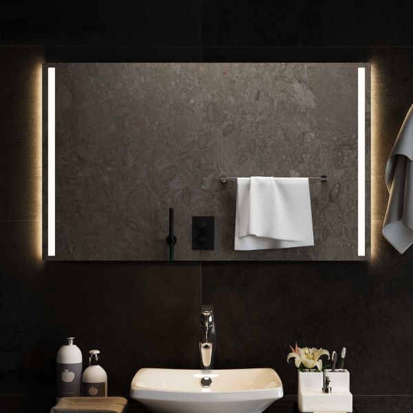 LED огледало за баня Прозрачен 100 x 60 cm закалено стъкло