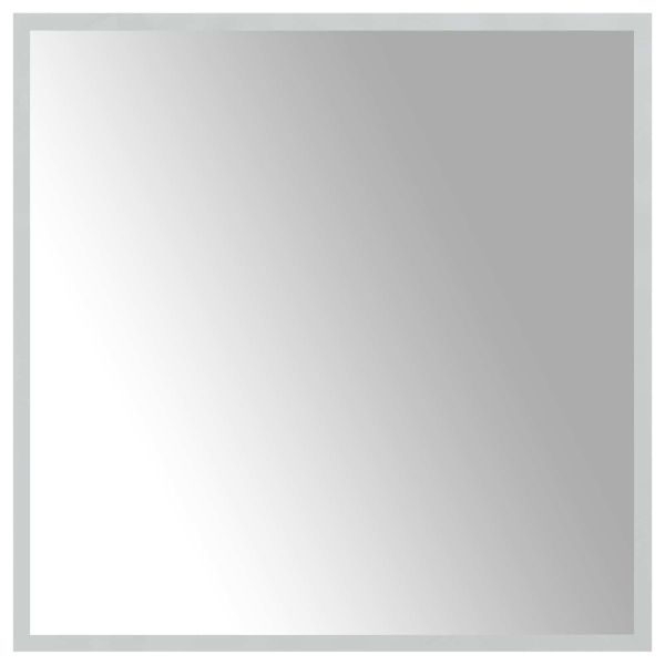 LED огледало за баня Прозрачен 60 x 60 cm закалено стъкло