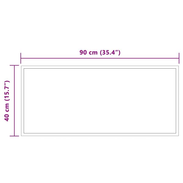 LED огледало за баня Прозрачен 90 x 40 cm закалено стъкло
