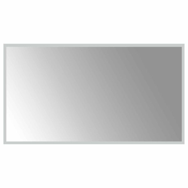 LED огледало за баня Прозрачен 90 x 50 cm закалено стъкло