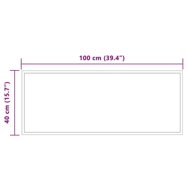 LED огледало за баня Прозрачен 100 x 40 cm закалено стъкло