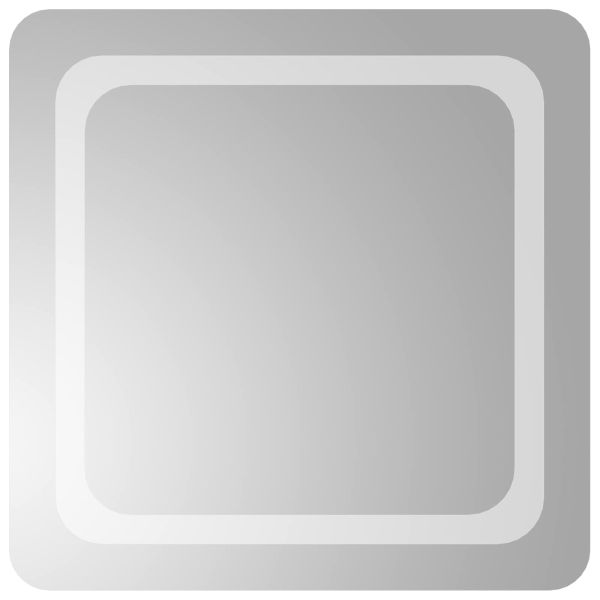 LED огледало за баня Прозрачен 50 x 50 cm закалено стъкло