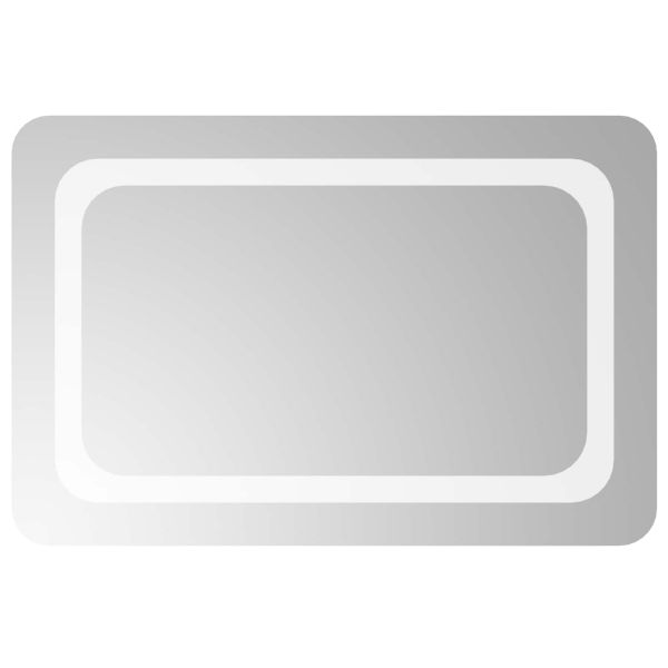 LED огледало за баня Прозрачен 60 x 40 cm закалено стъкло