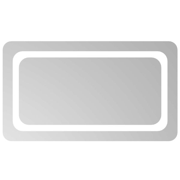 LED огледало за баня Прозрачен 70 x 40 cm закалено стъкло