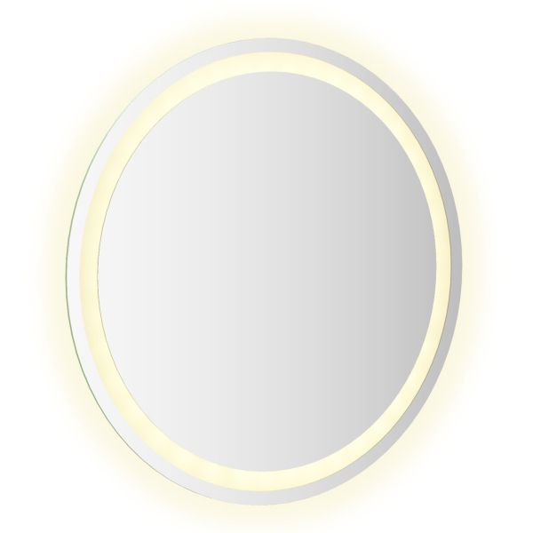 LED огледало за баня Прозрачен Ø 60 cm закалено стъкло