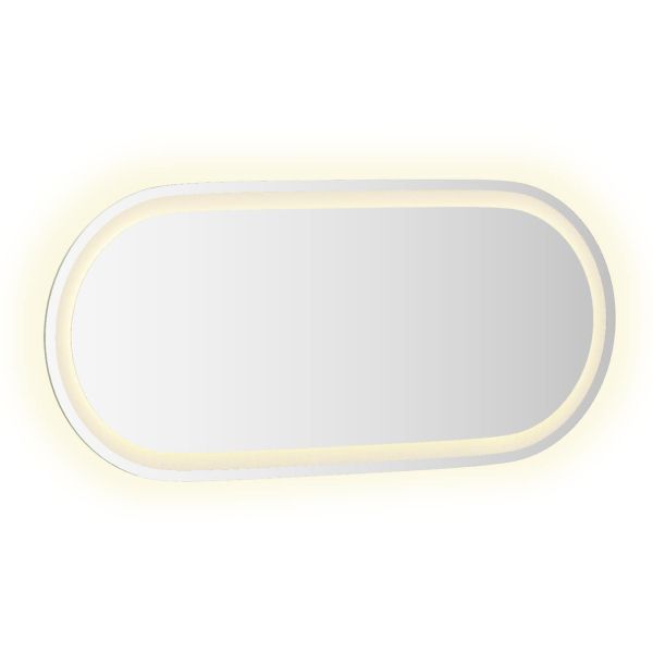 LED огледало за баня Прозрачен 80 x 35 cm закалено стъкло