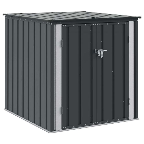 Кутия за съхранение в градината Черно 101,5 x 107 x 100 см