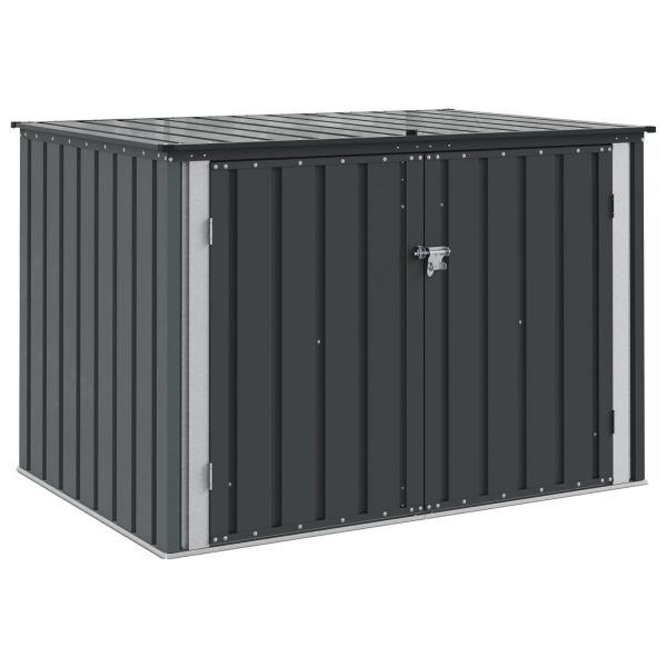 Кутия за съхранение в градината Черно 151,5 x 107 x 100 см